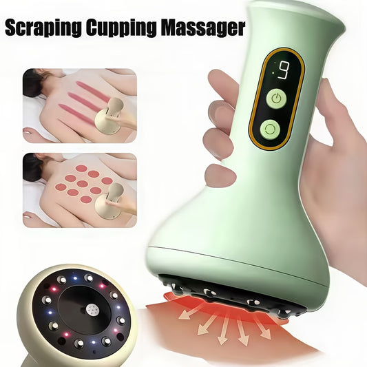 Portabel Massageapparat med Värme – Justerbar Intensitet & Djupgående Muskelmassage